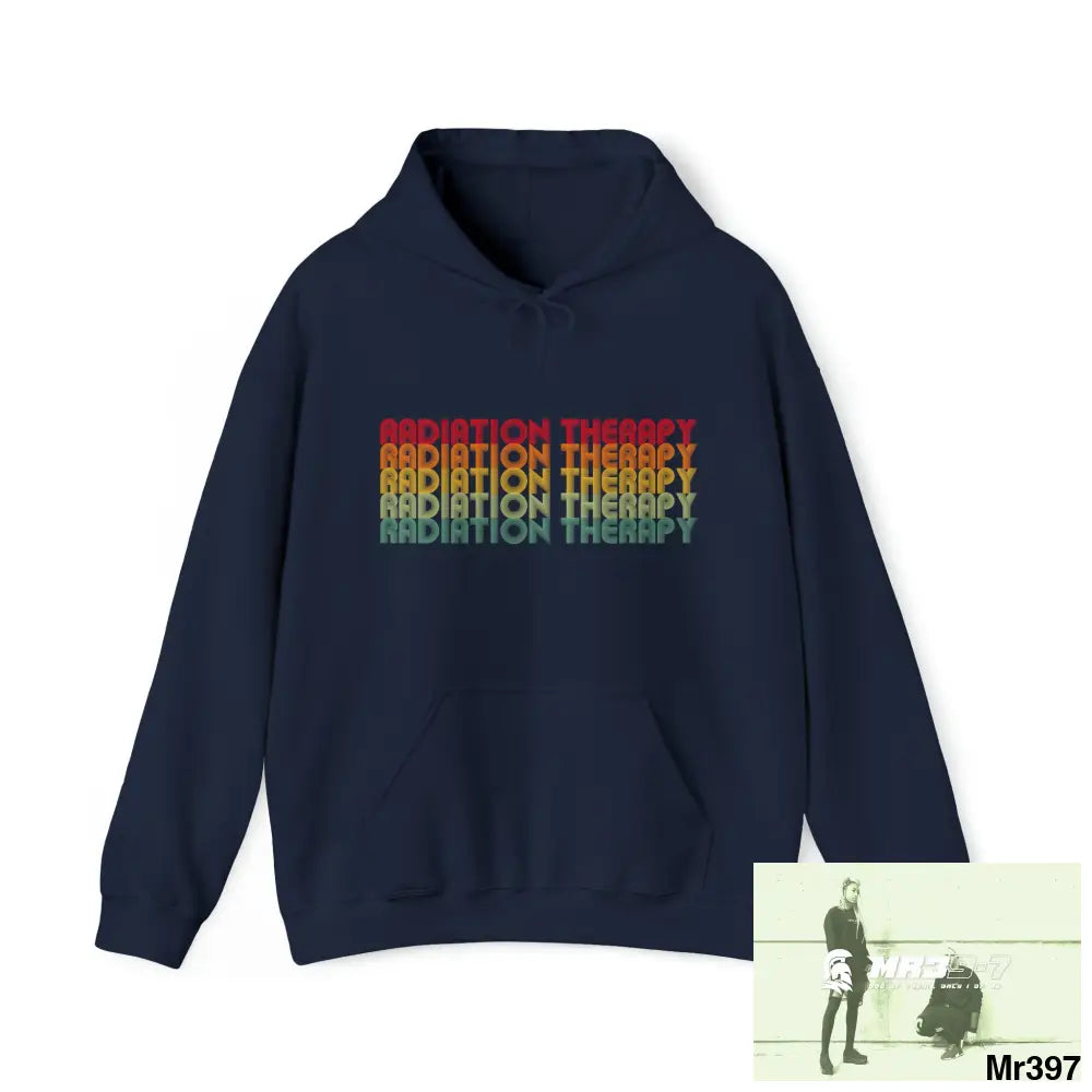 Unisex Radiation Therapy Dahab in Blind 2014 2 Second Re-Charge Heavy Blend™ Hooded Sweatshirt Navy / S Hoodie