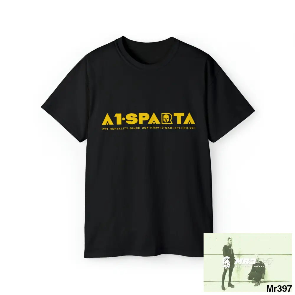 Unisex Ultra Cotton Tee A1•SPARTA VIGILANTE Black / S T-Shirt