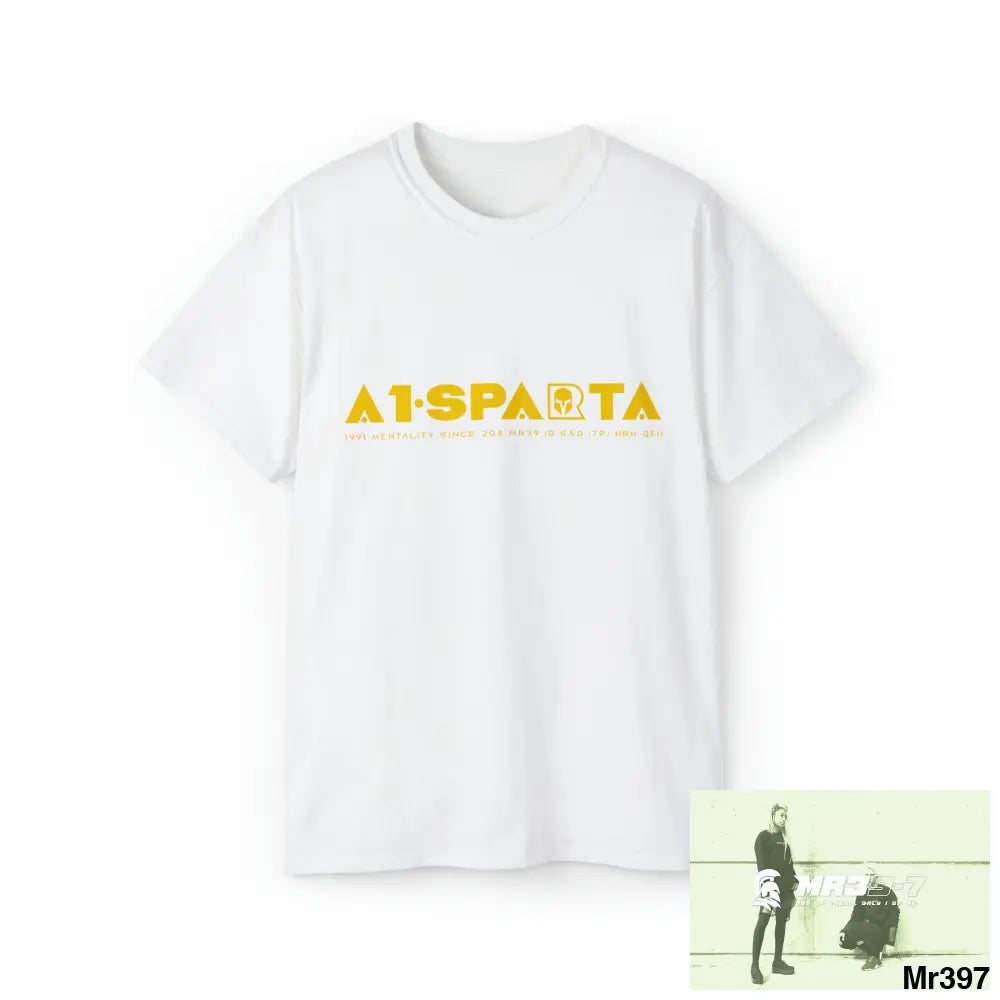 Unisex Ultra Cotton Tee A1•SPARTA VIGILANTE White / S T-Shirt