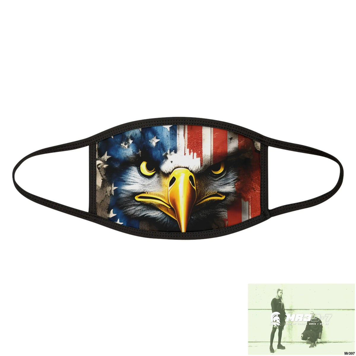 USA Eagle Mixed-Fabric Face Mask One size Accessories