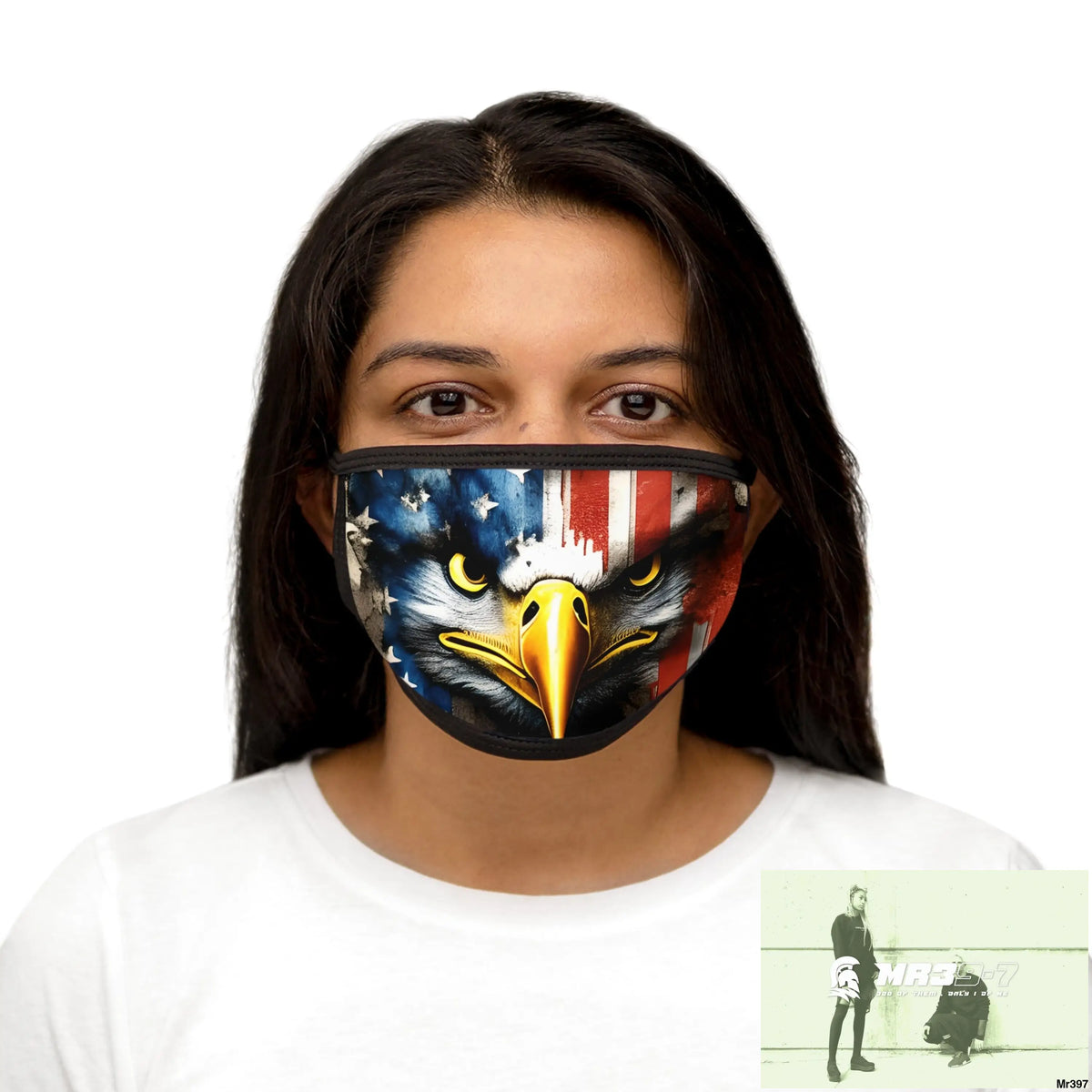 USA Eagle Mixed-Fabric Face Mask One size Accessories