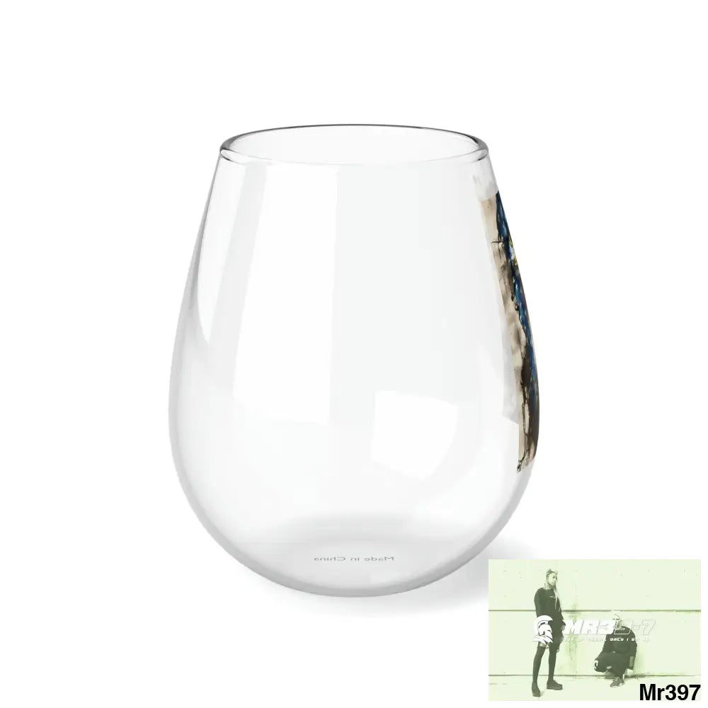 USA Eagles fly alone Stemless Wine Glass 11.75oz 11.75oz Mug
