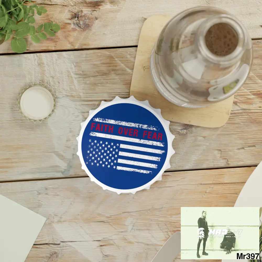 USA Faith Over Fear Edition Bottle Opener One size / White Accessories
