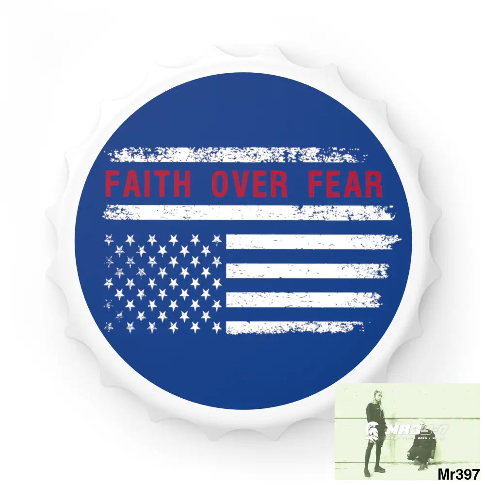 USA Faith Over Fear Edition Bottle Opener One size / White Accessories