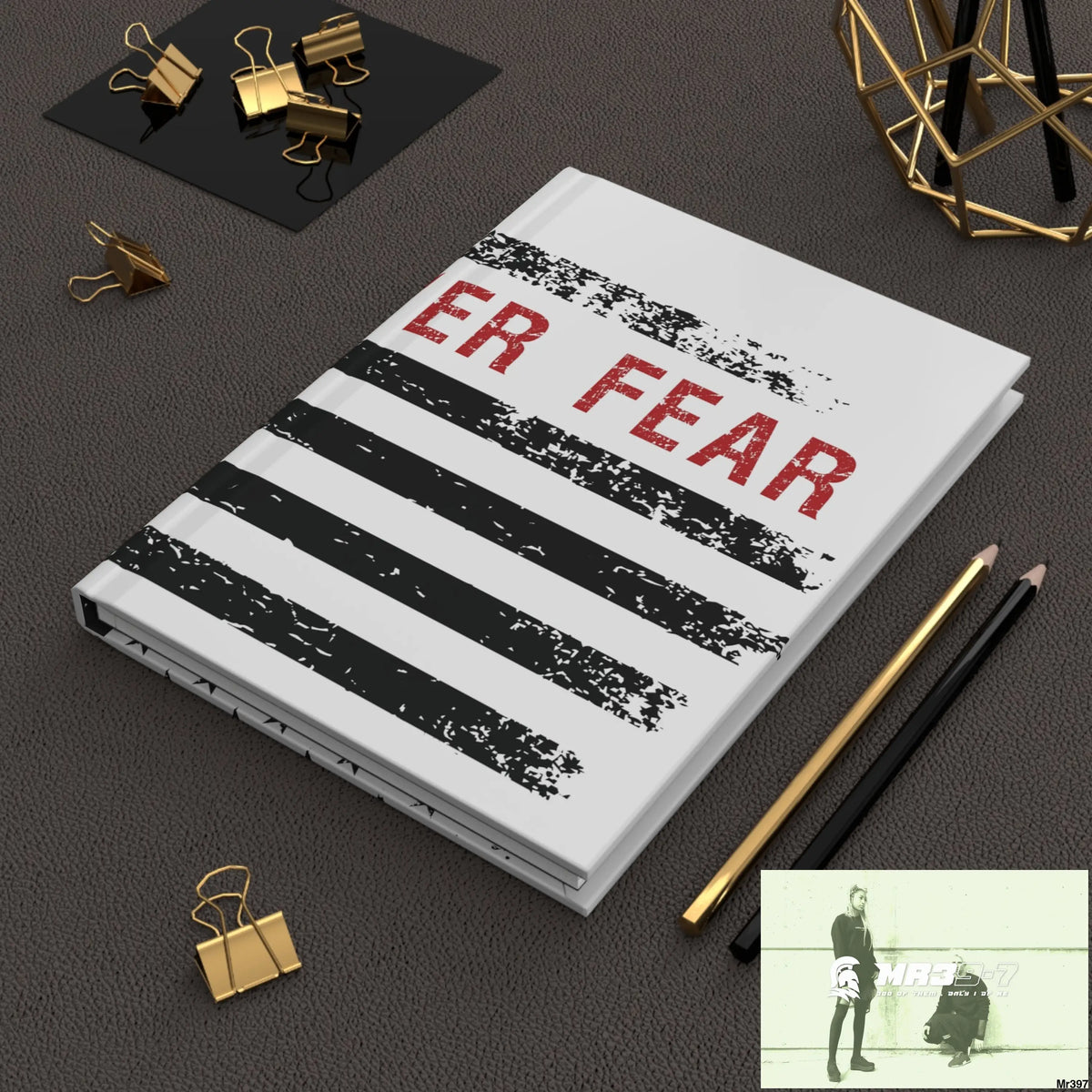 USA Faith over Fear Hardcover Journal Matte Journal Paper products