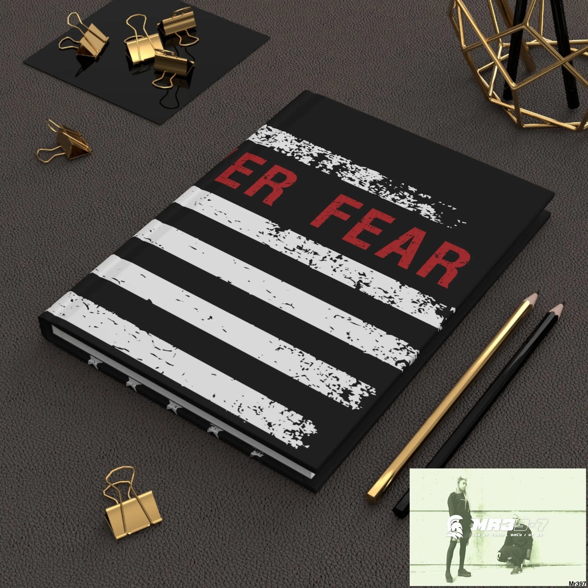 USA Faith over Fear Hardcover Journal Matte Journal Paper products
