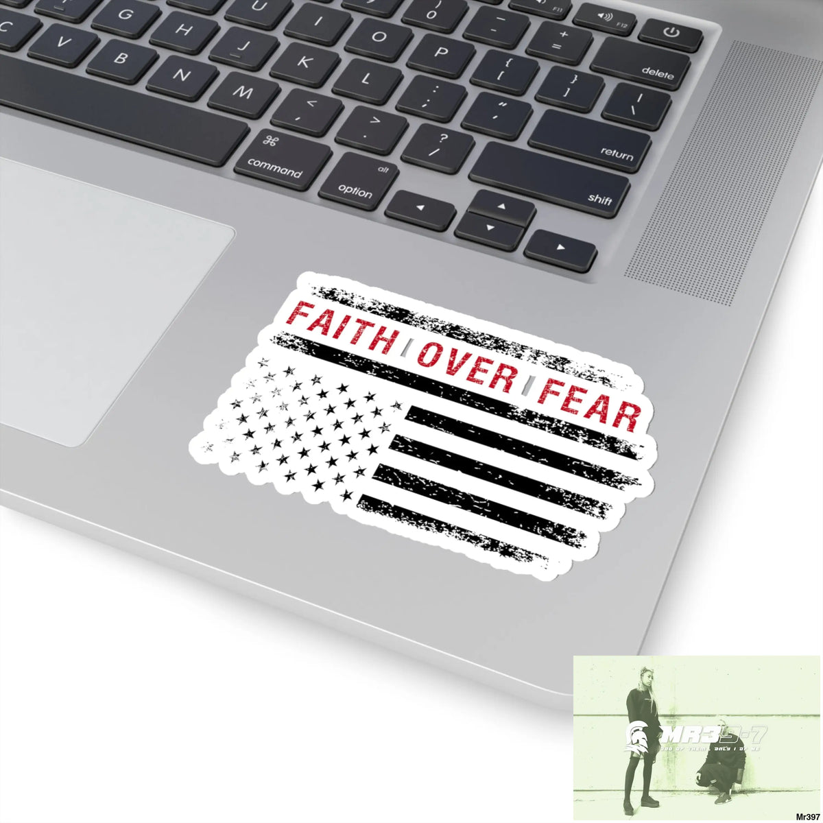USA Faith over Fear Kiss-Cut Stickers Paper products