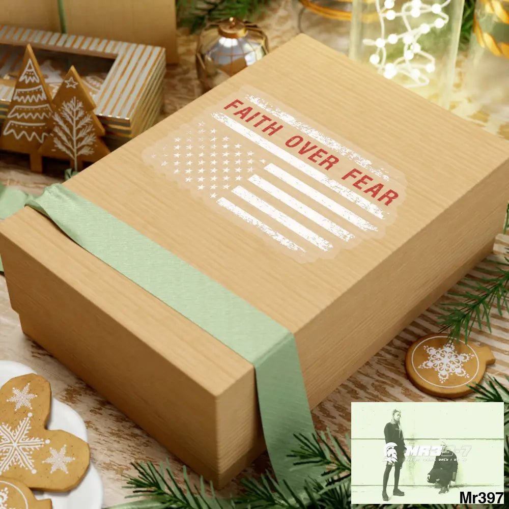 USA Faith over Fear Kiss-Cut Stickers Paper products