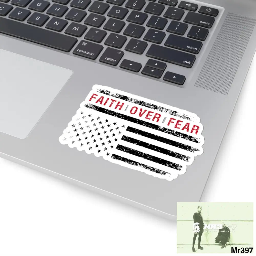 USA Faith over Fear Kiss-Cut Stickers Paper products