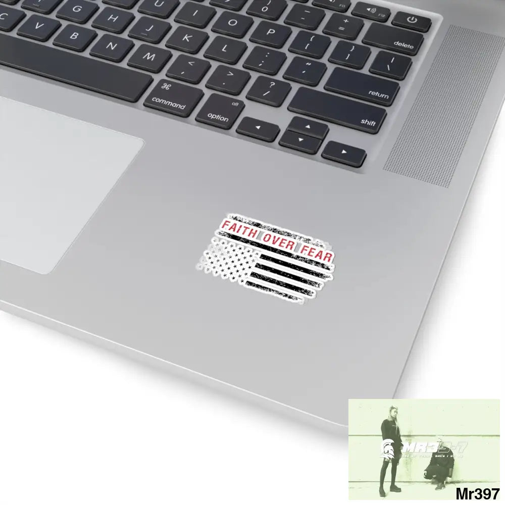 USA Faith over Fear Kiss-Cut Stickers Paper products