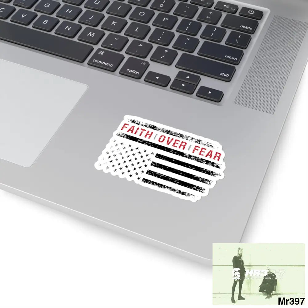 USA Faith over Fear Kiss-Cut Stickers Paper products