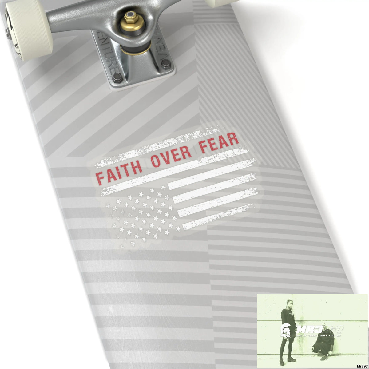 USA Faith over Fear Kiss-Cut Stickers Paper products