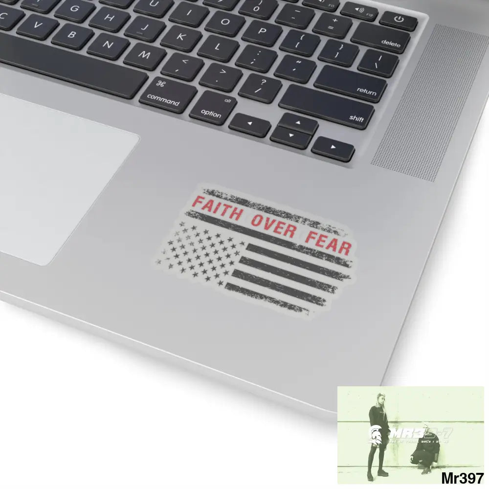 USA Faith over Fear Kiss-Cut Stickers Paper products