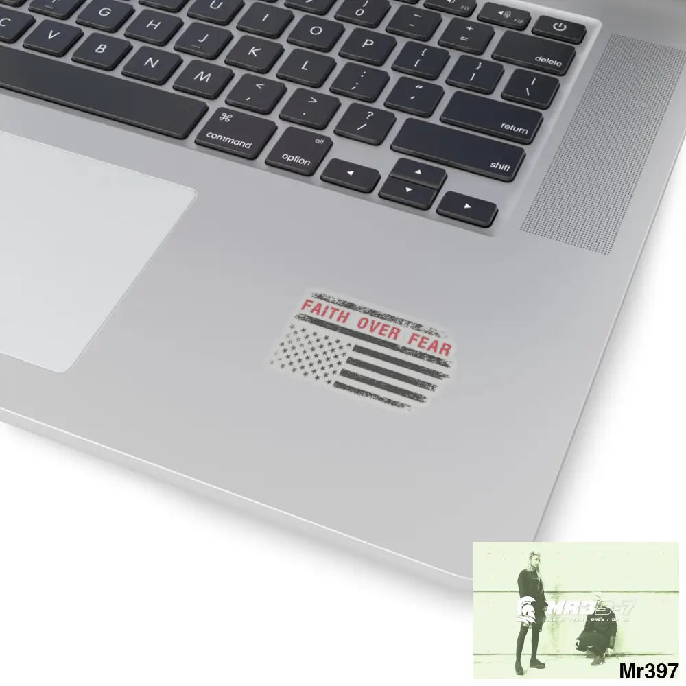 USA Faith over Fear Kiss-Cut Stickers Paper products