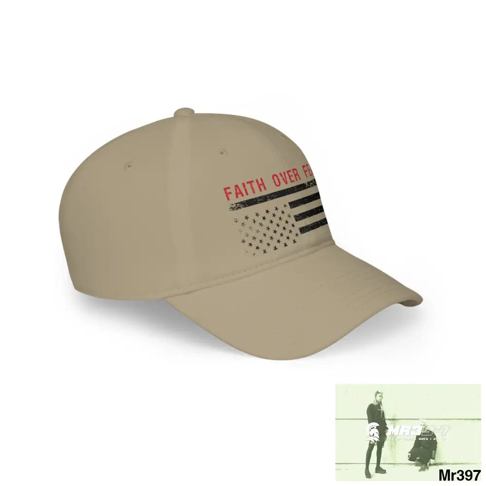 USA Faith over Fear Low Profile Baseball Cap Hats