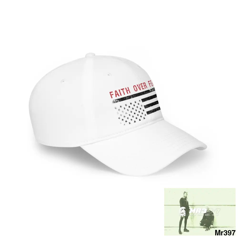 USA Faith over Fear Low Profile Baseball Cap Hats