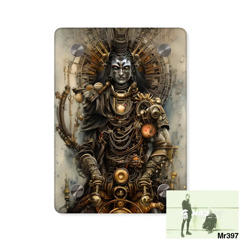 Vishnu and Shiva the Samurai Gods Acrylic Wall Art Panels 5’’ x 7’’ (Vertical) / 0.25’’ Home Decor
