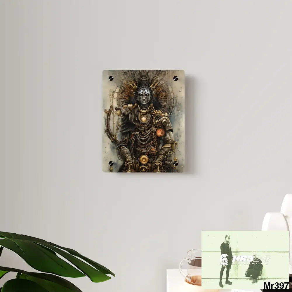 Vishnu and Shiva the Samurai Gods Acrylic Wall Art Panels Home Decor