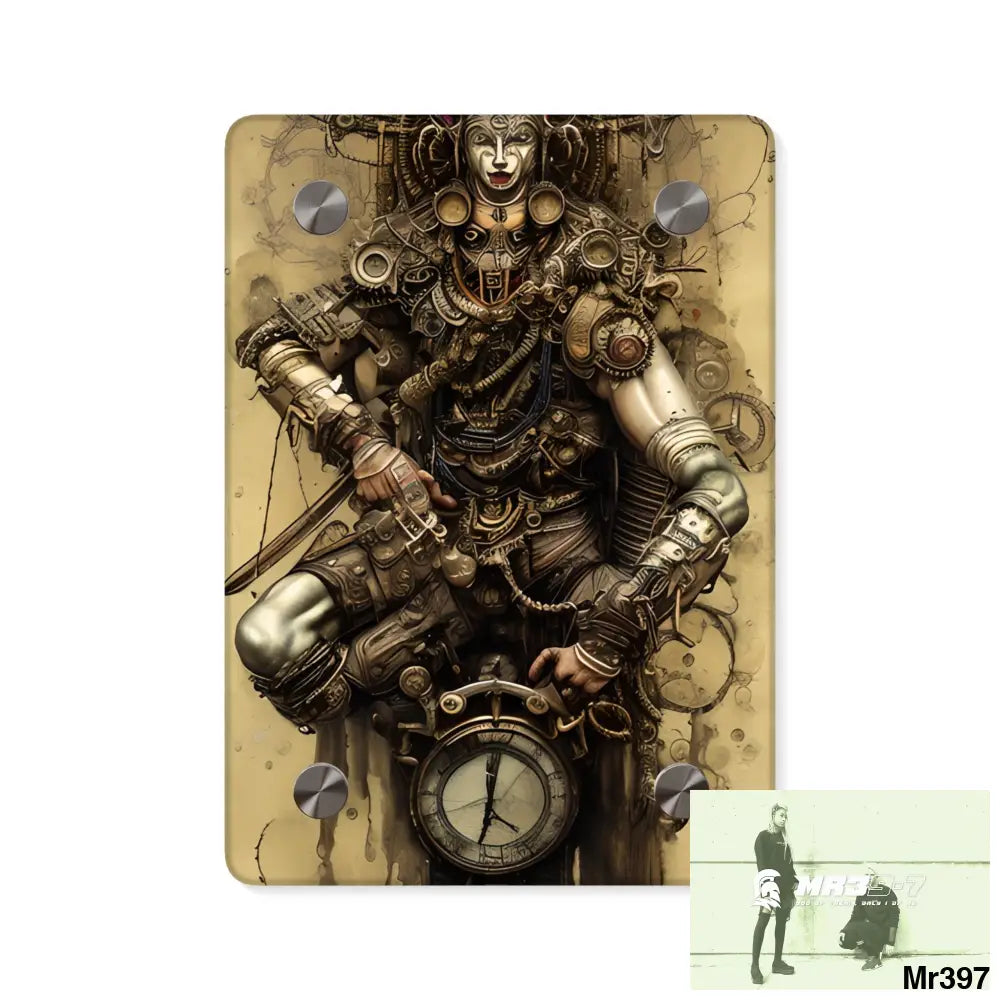 Vishnu and Shiva the Ultimate Samurai Wall Art Panels 5’’ x 7’’ (Vertical) / 0.25’’ Home Decor