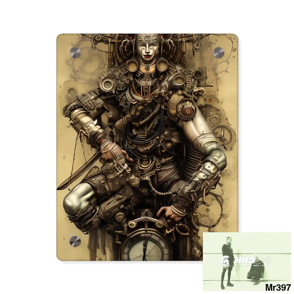 Vishnu and Shiva the Ultimate Samurai Wall Art Panels 8″ x 10″ (Vertical) / 0.25’’ Home Decor