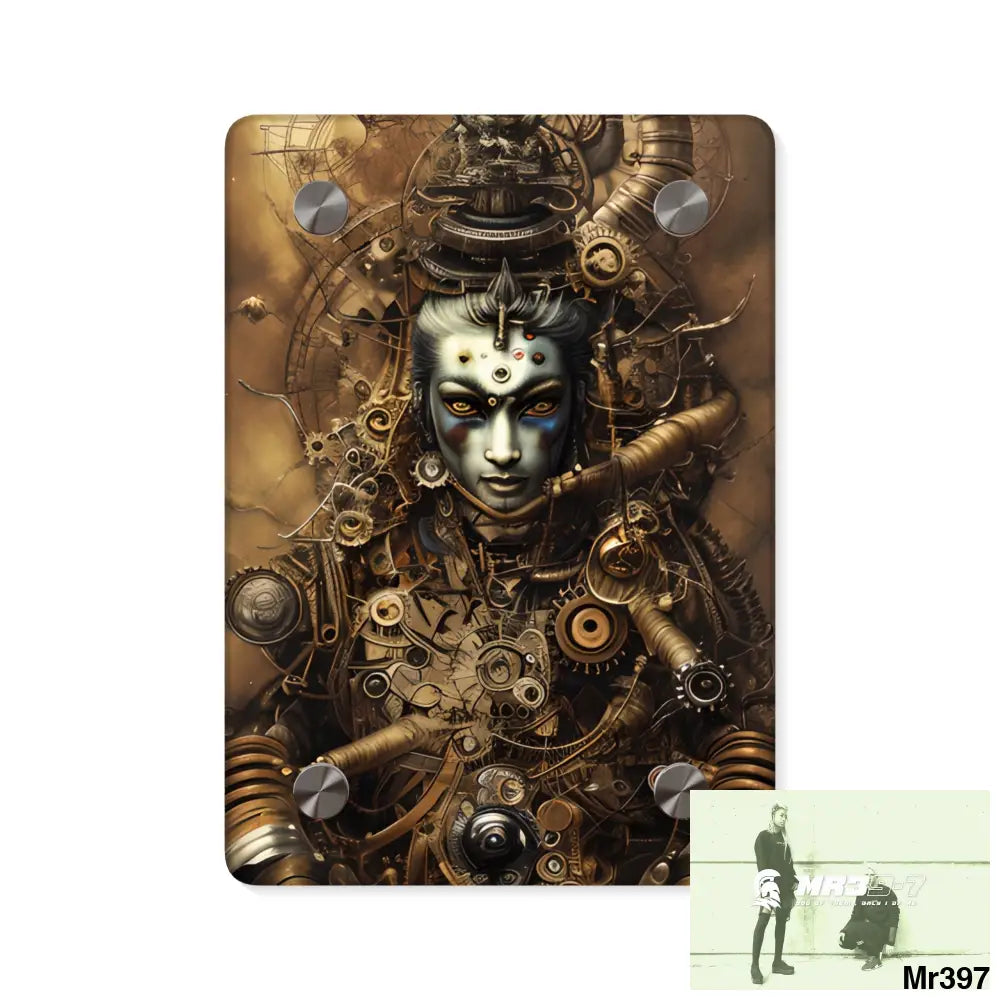 Vishnu Steampunk Acrylic Wall Art Panels 5’’ x 7’’ (Vertical) / 0.25’’ Home Decor
