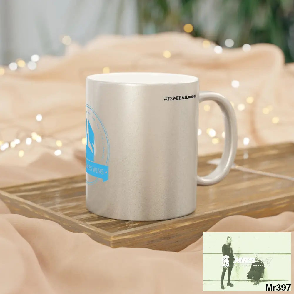 Who Dares Wins #I7MI6A1London Metallic Mug (Silver\Gold) Mug