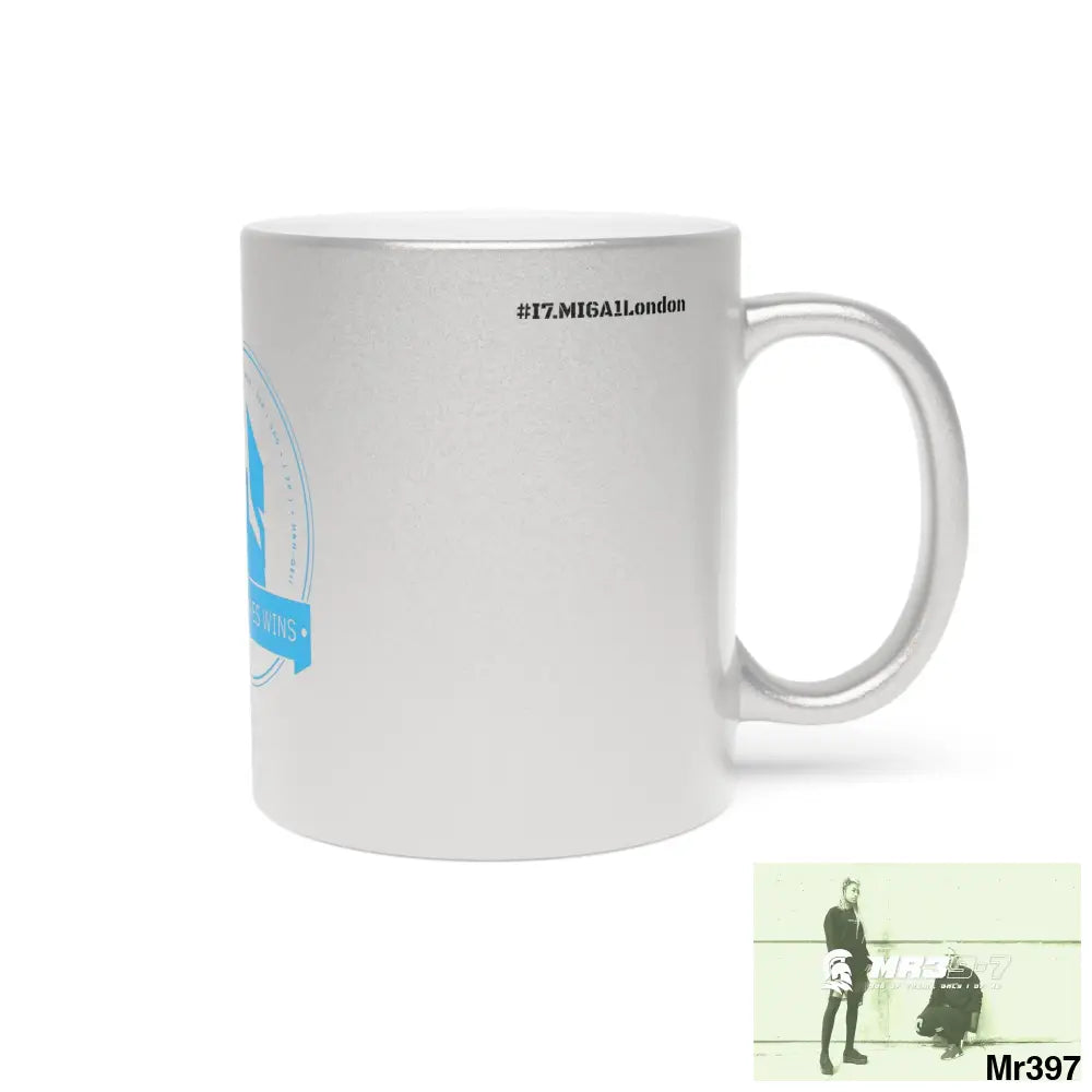Who Dares Wins #I7MI6A1London Metallic Mug (Silver\Gold) Mug