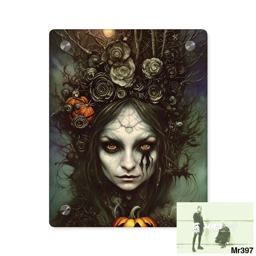 Witch Halloween Wall Art Panels 8″ x 10″ (Vertical) / 0.25’’ Home Decor