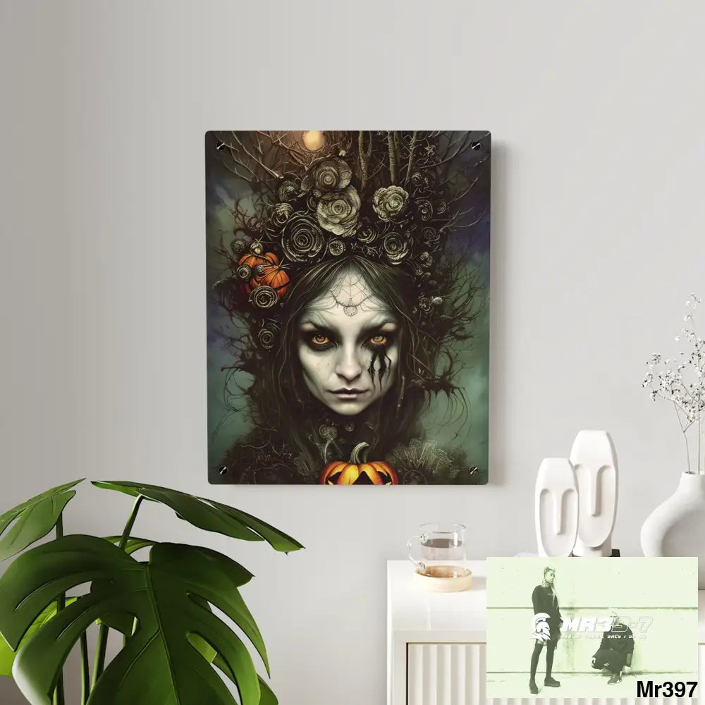 Witch Halloween Wall Art Panels Home Decor