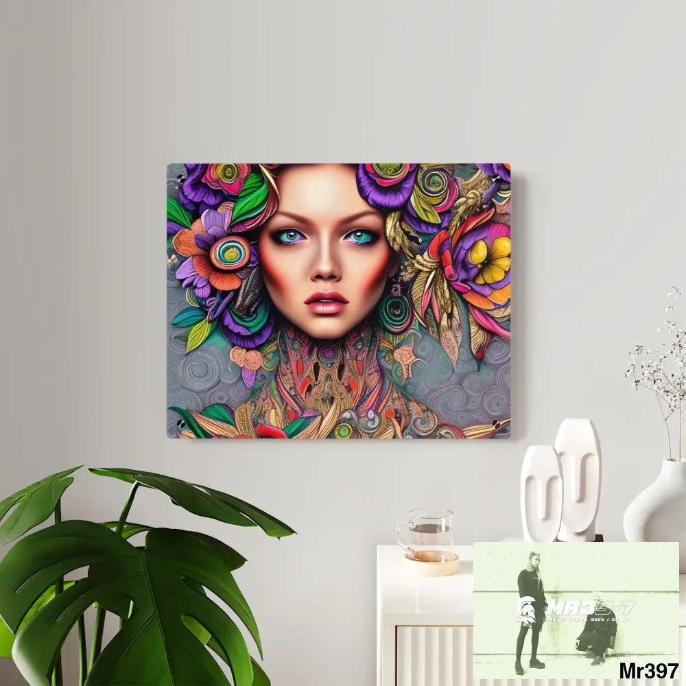 Woman in Color Acrylic Wall Art Panels Home Decor