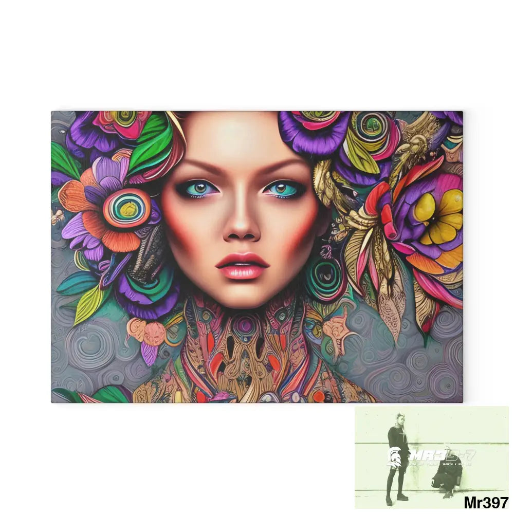 Woman in colour Glass Cutting Board 8’’ x 11’’ / Rectangle Home Decor