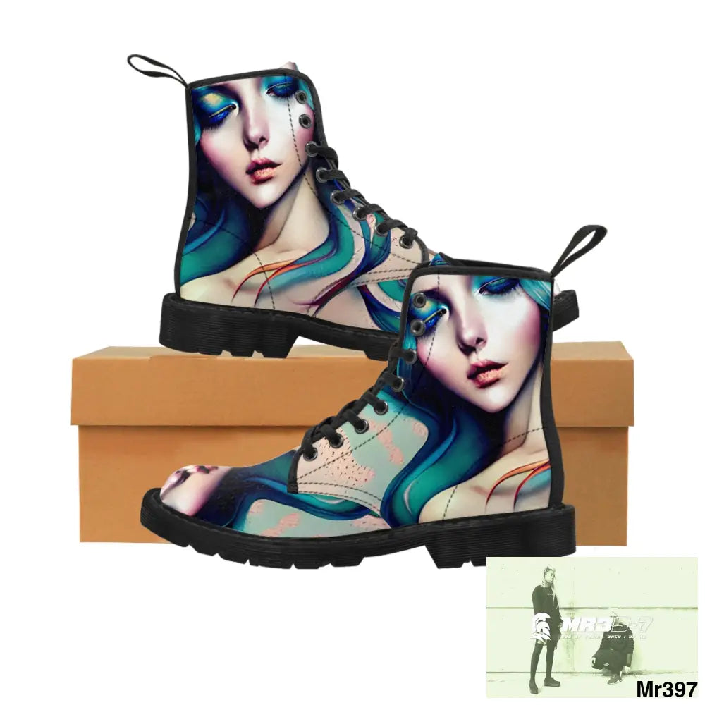 Women’s Canvas Boots US 6.5 / Black sole Shoes