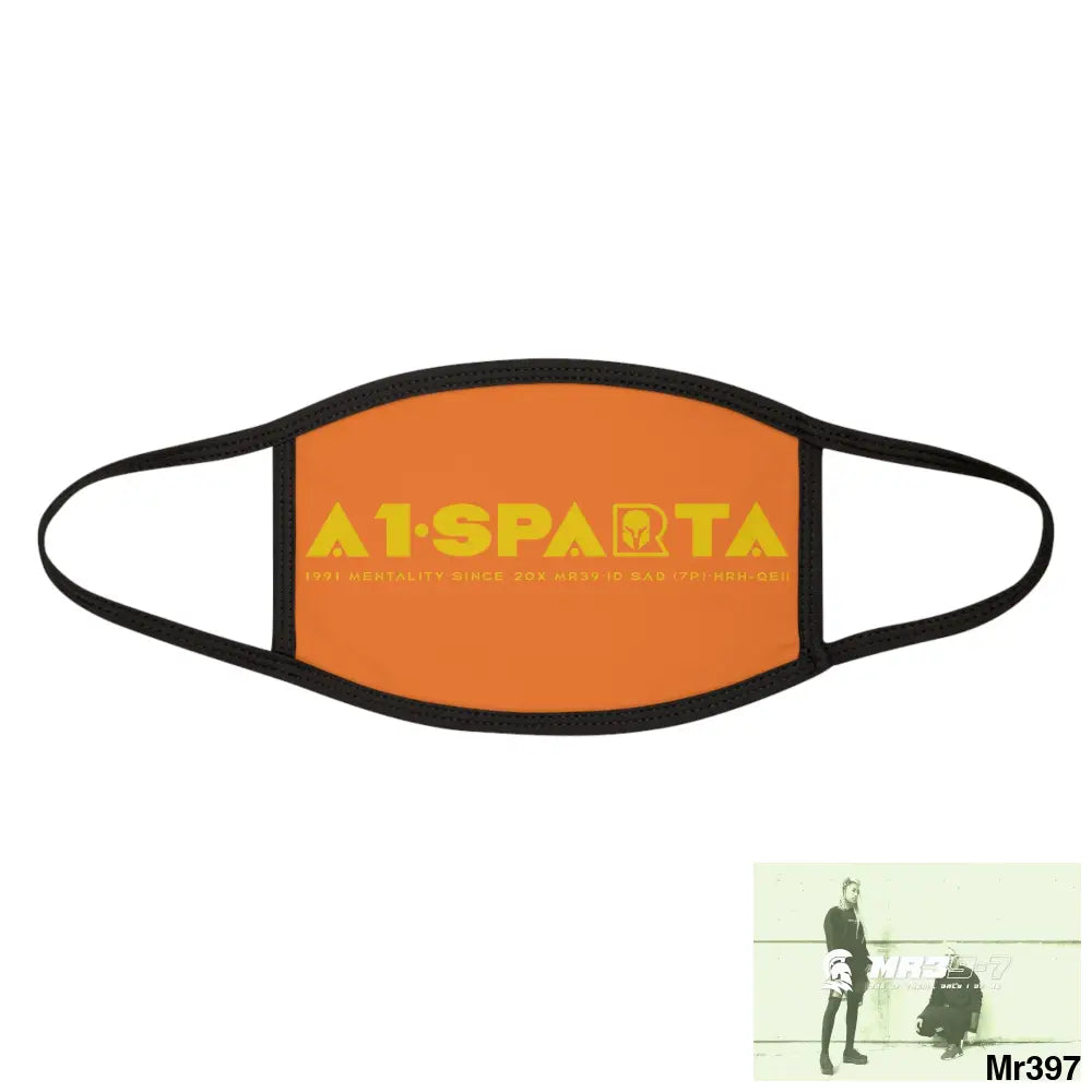 Yellow A1.SPARTA Mixed-Fabric Face Mask One size Accessories