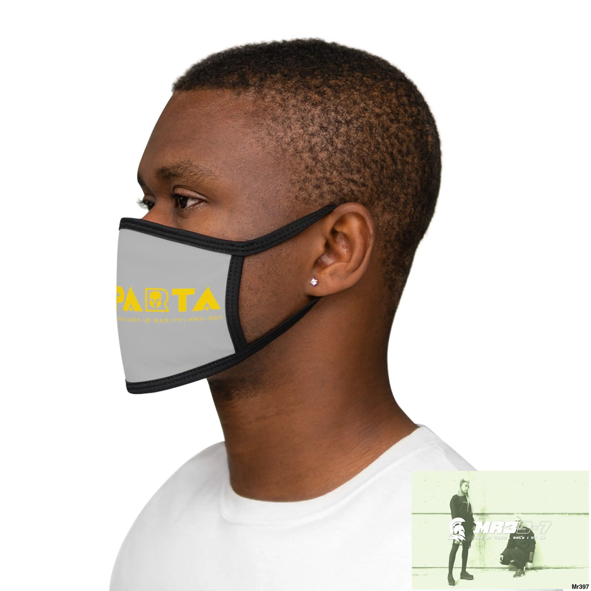 Yellow A1.SPARTA Mixed-Fabric Face Mask One size Accessories