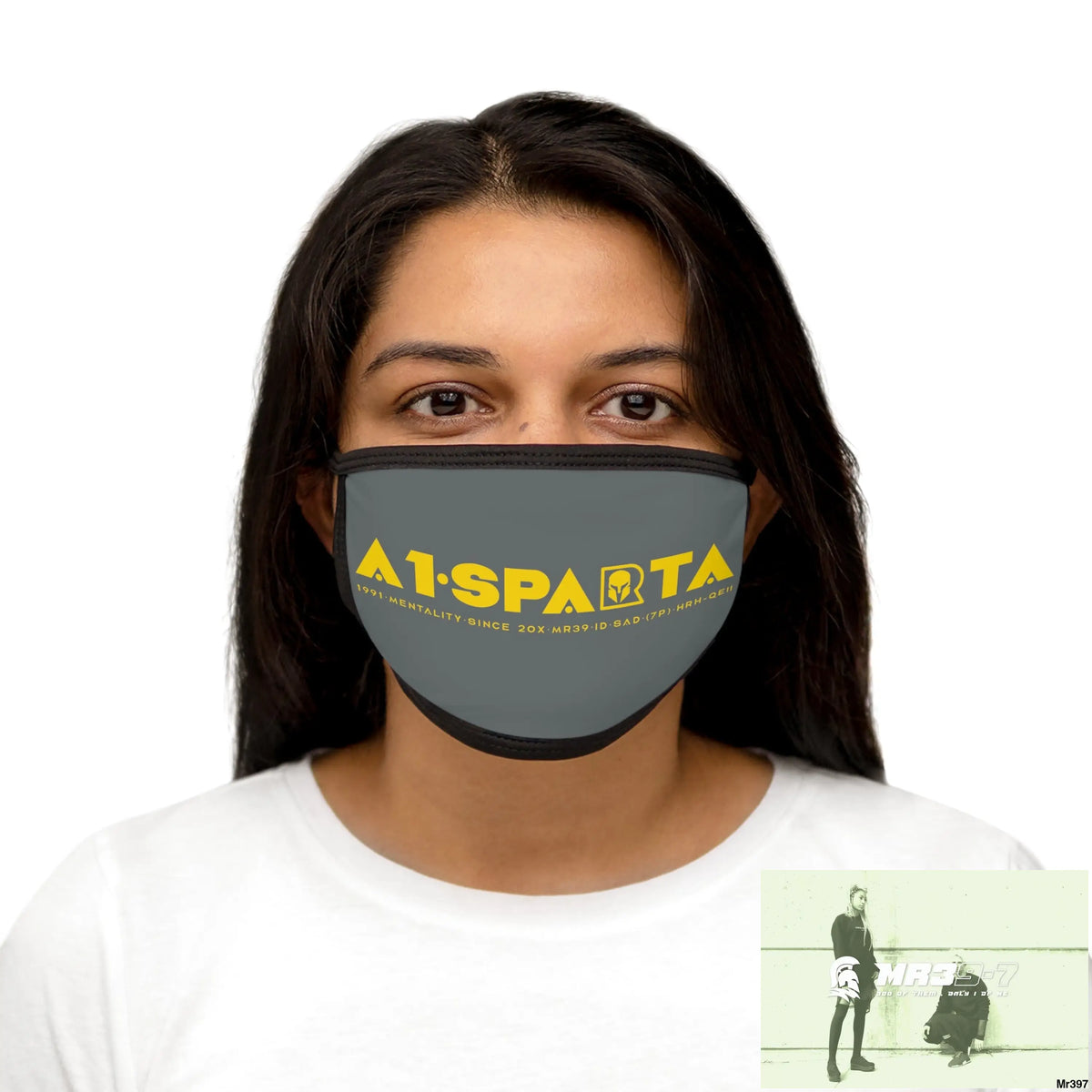 Yellow A1.SPARTA Mixed-Fabric Face Mask One size Accessories