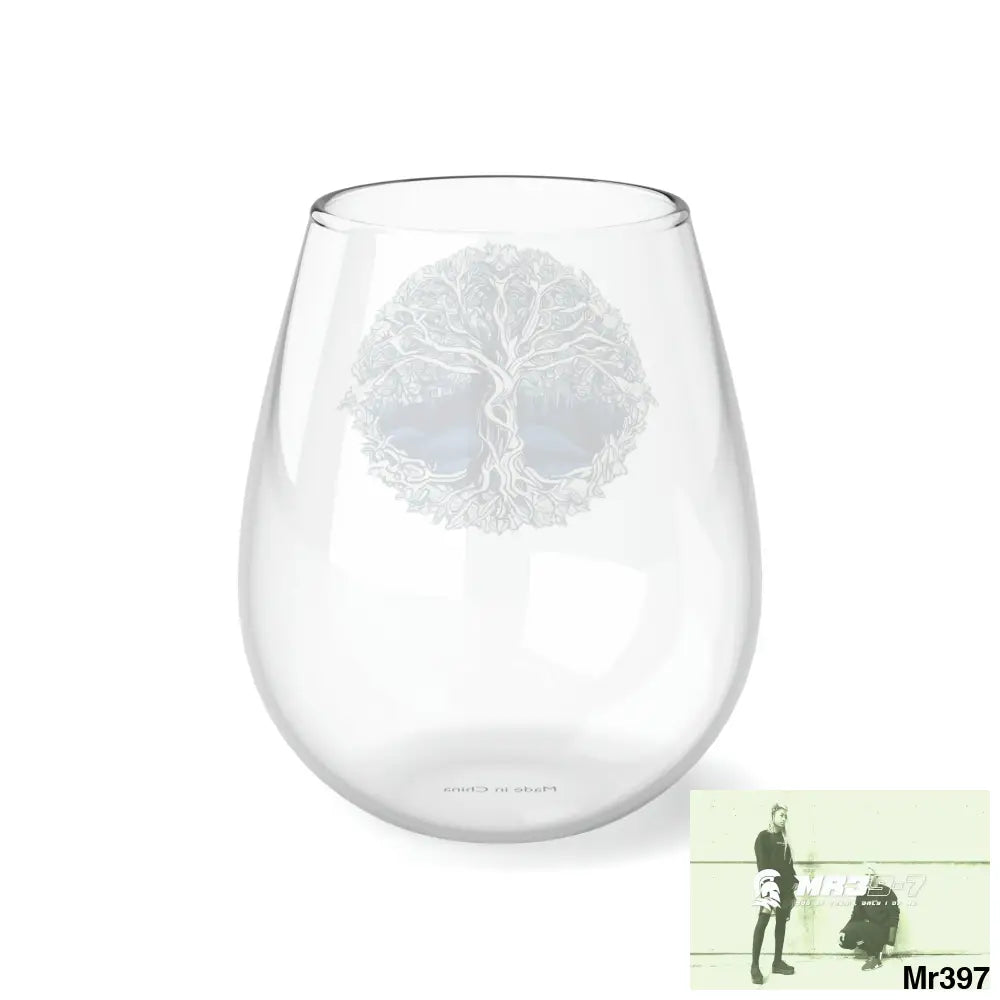 Yggdrasil art Stemless Wine Glass 11.75oz 11.75oz Mug