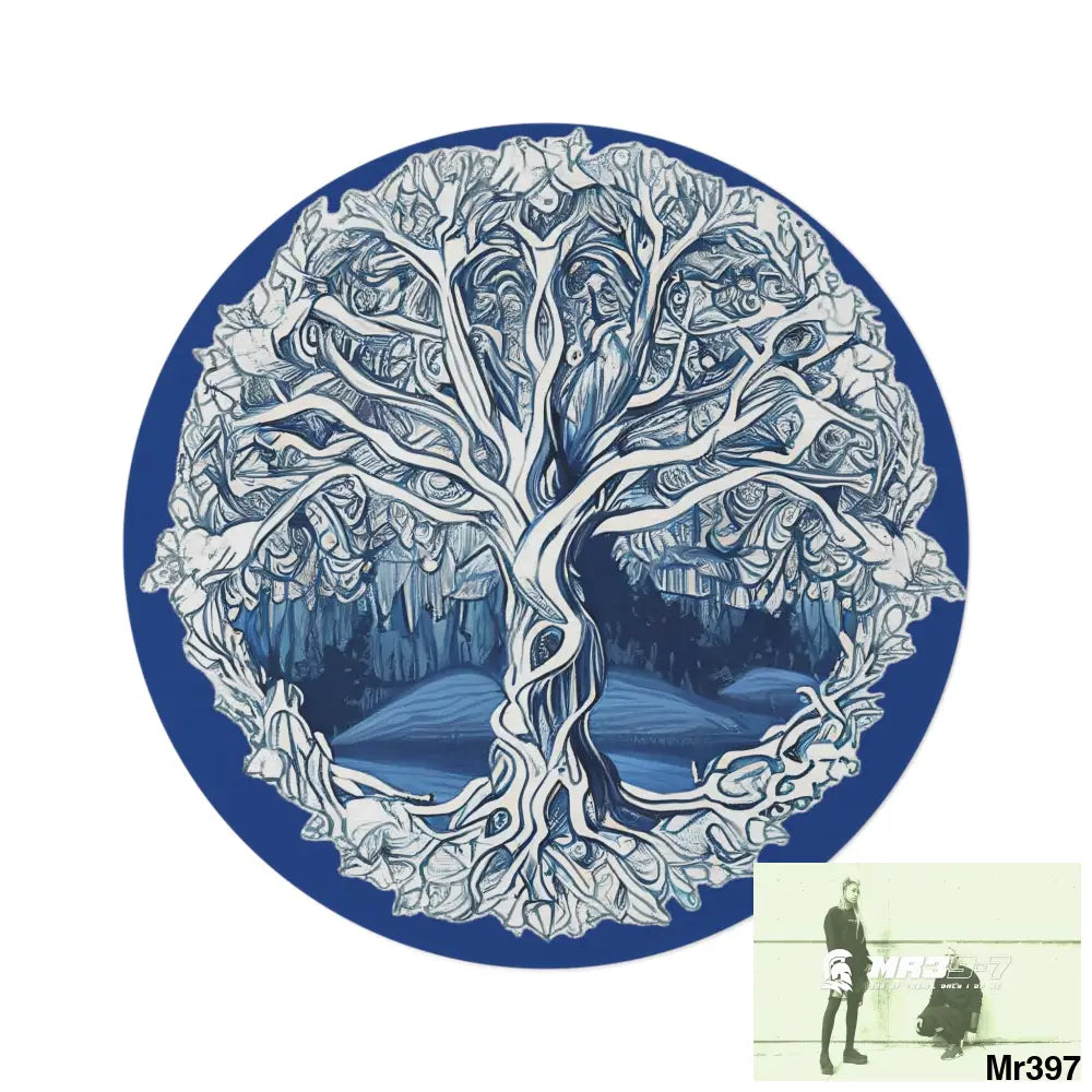 Yggdrasil Intricate Tree of life Round Rug 60’’ × 60’’ Home Decor