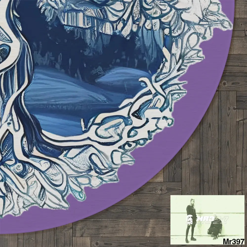 Yggdrasil Intricate Tree of life Round Rug 60’’ × 60’’ Home Decor