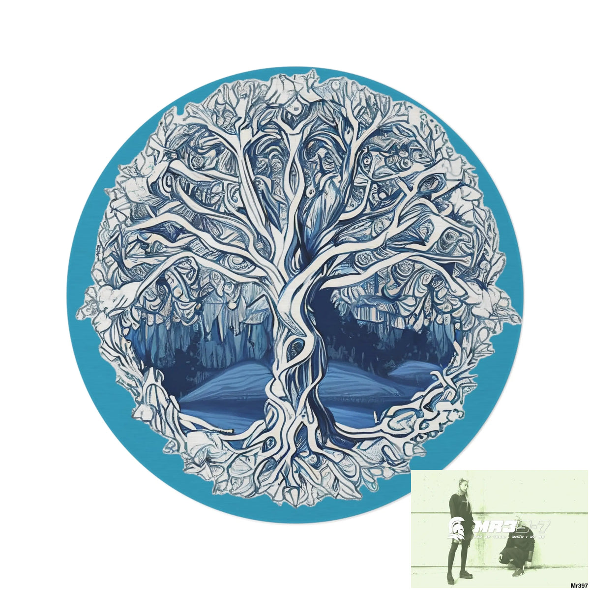 Yggdrasil Intricate Tree of life Round Rug 60’’ × 60’’ Home Decor