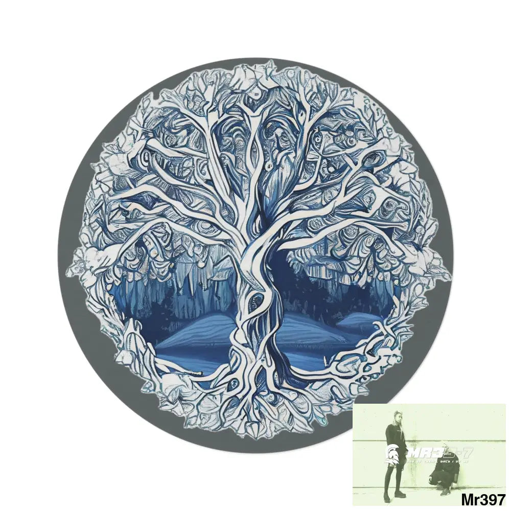 Yggdrasil Intricate Tree of life Round Rug 60’’ × 60’’ Home Decor