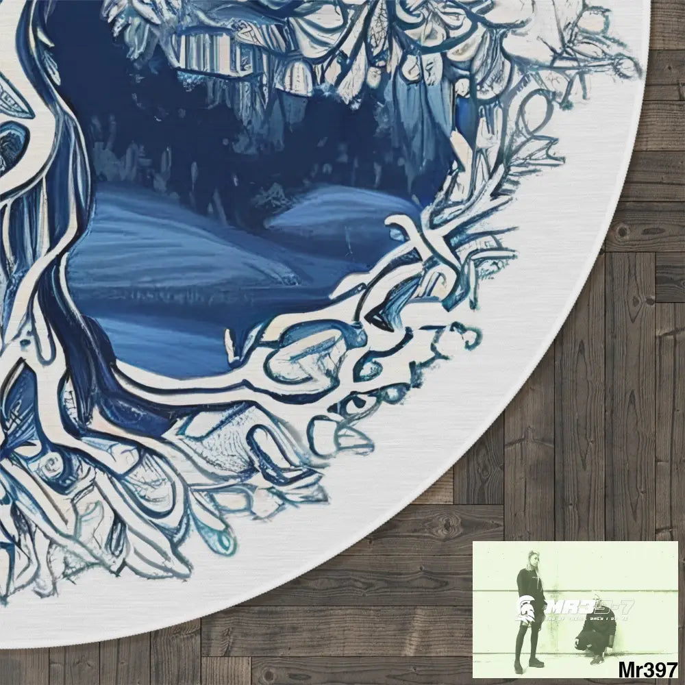 Yggdrasil Intricate Tree of life Round Rug 60’’ × 60’’ Home Decor