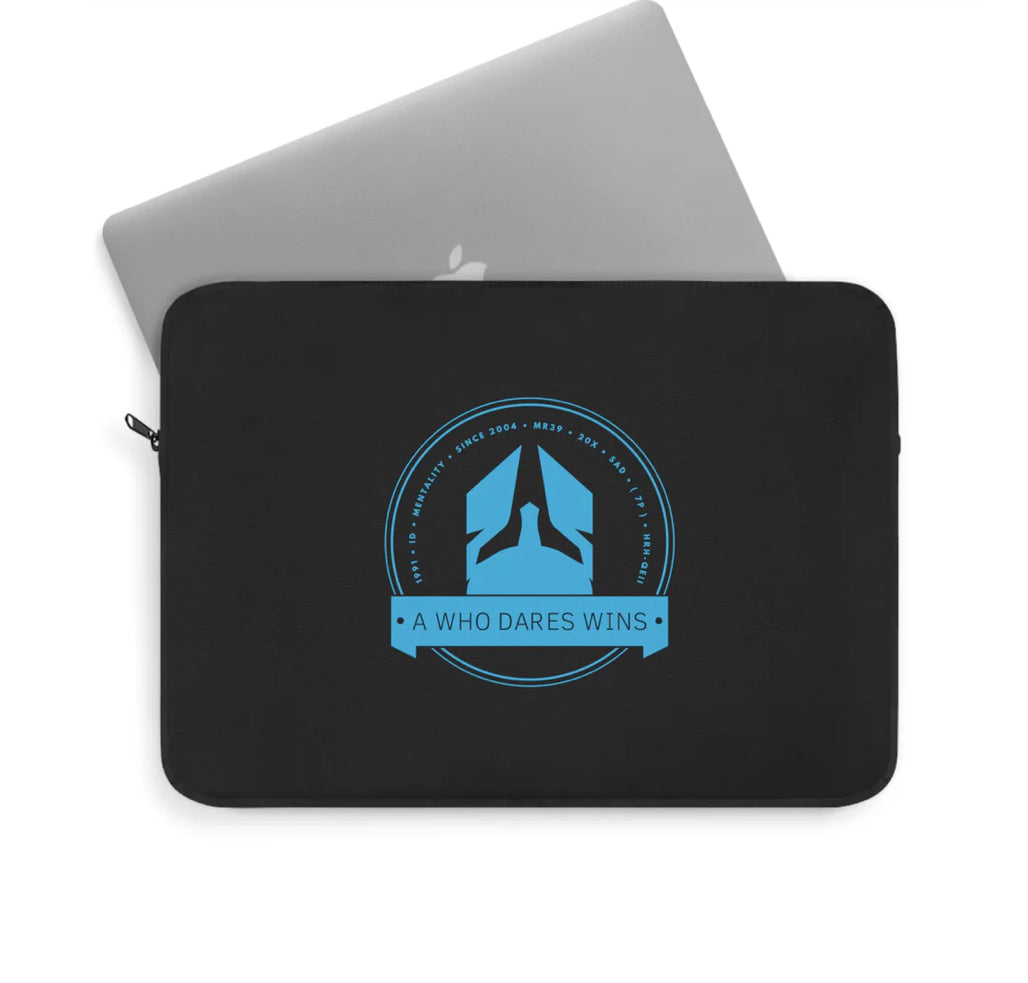 Elevate Your Laptop Style with A1-Who Dares Wins' Branded Sleeves