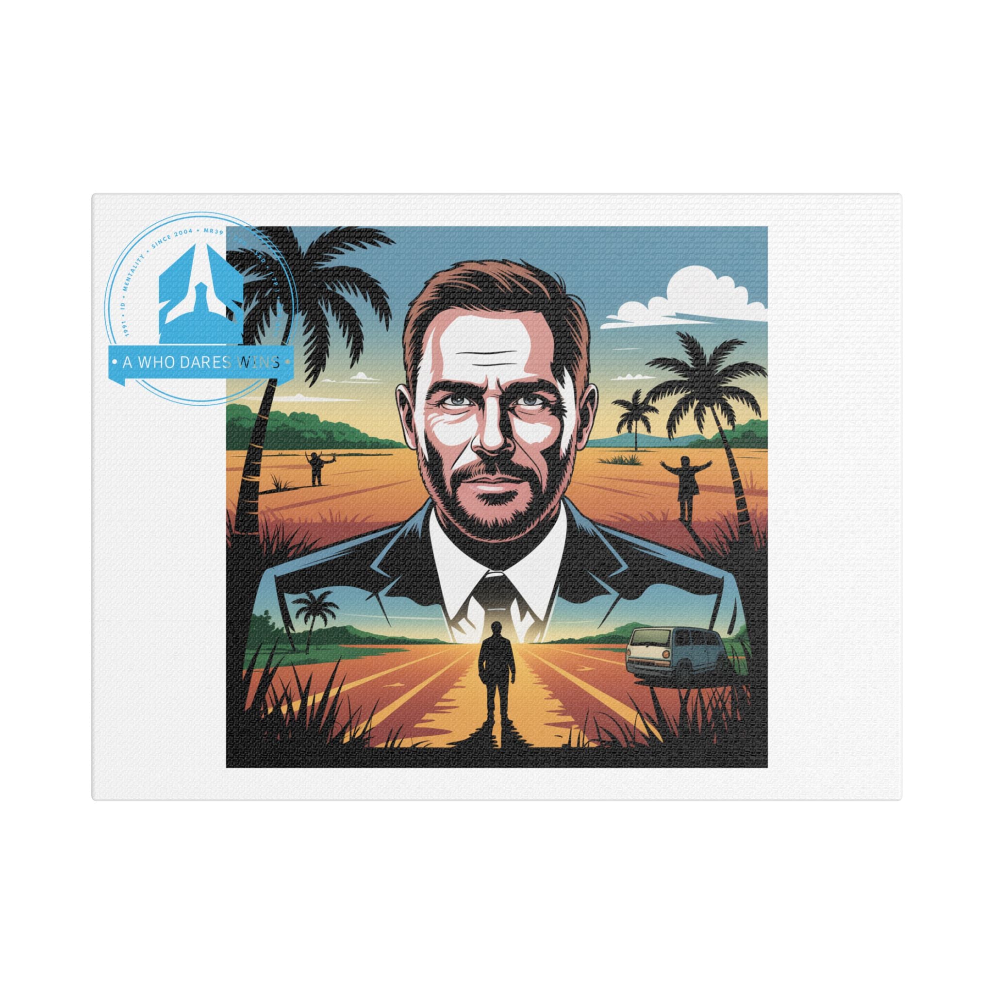 Stylish Retro Canvas branded wall Art Banksy inspired on real life events