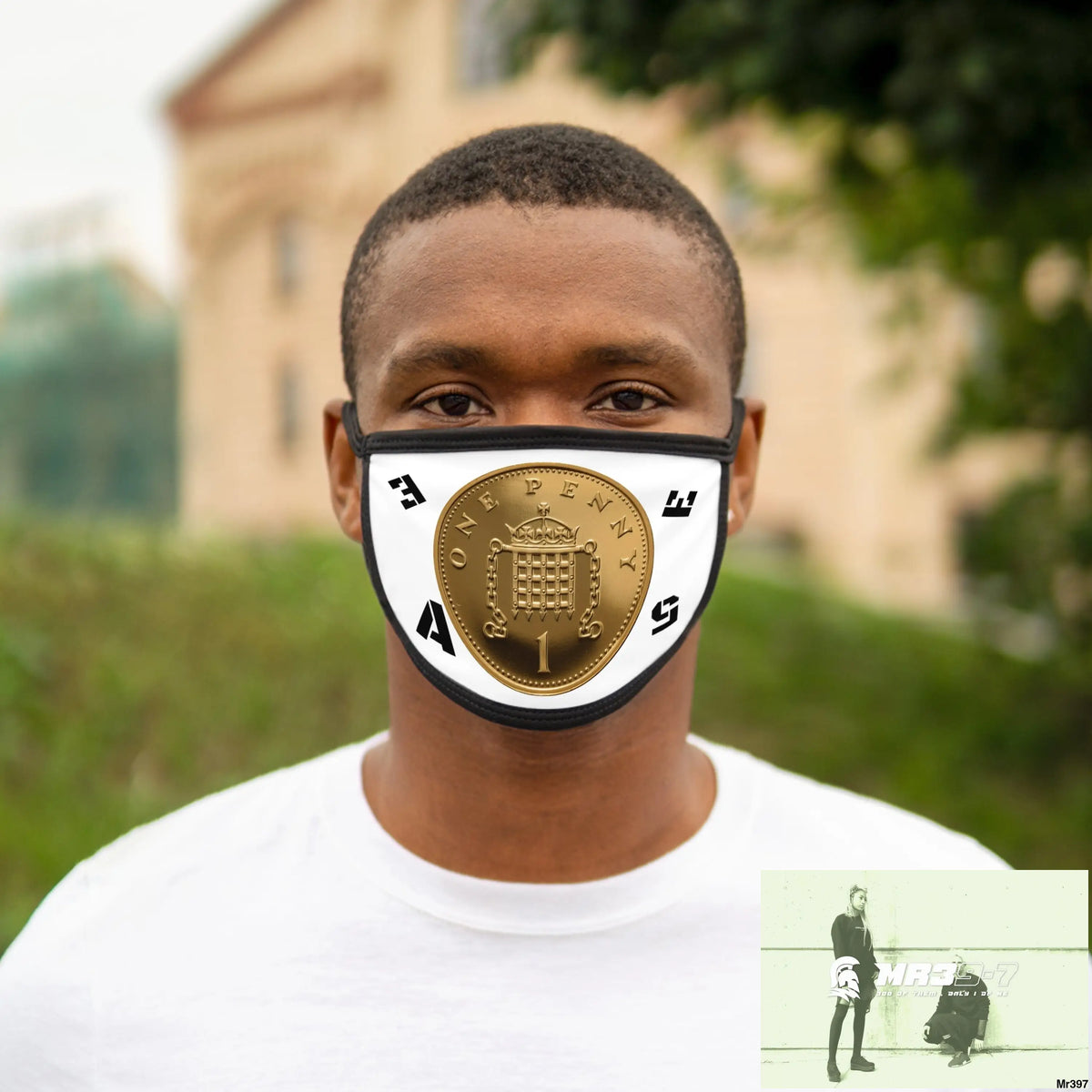 1 Penny Vigilante Mixed-Fabric Face Mask One size Accessories