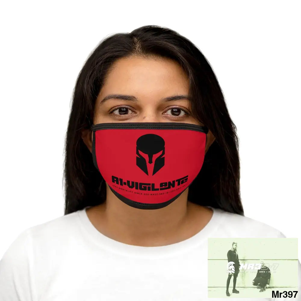 1.Vigilante Mixed-Fabric Face Mask One size Accessories