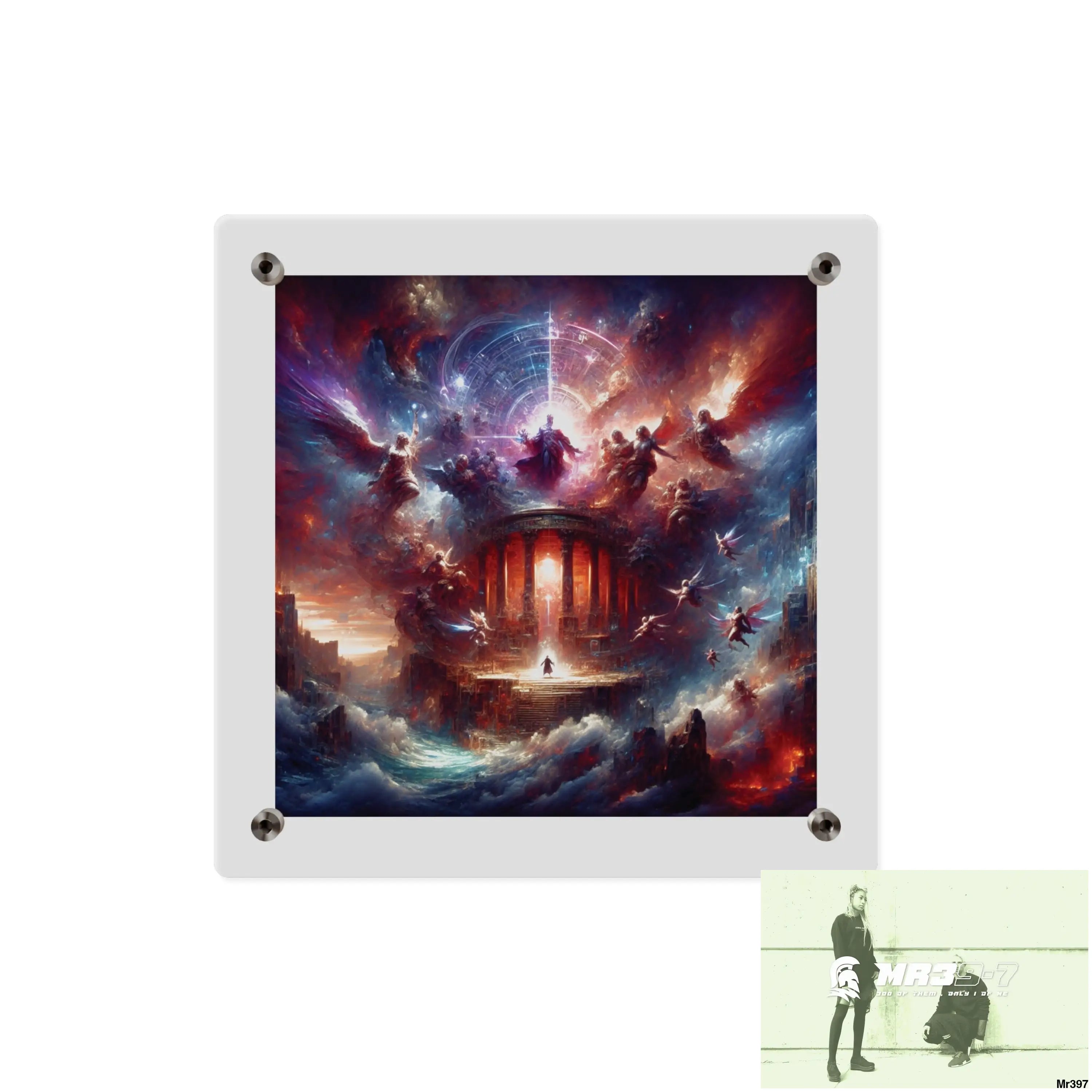 #10th Ai linking all back to UK 2016 to 2024 failures their’s my deaths Gods intervention AI Themed Ltd Edition Acrylic