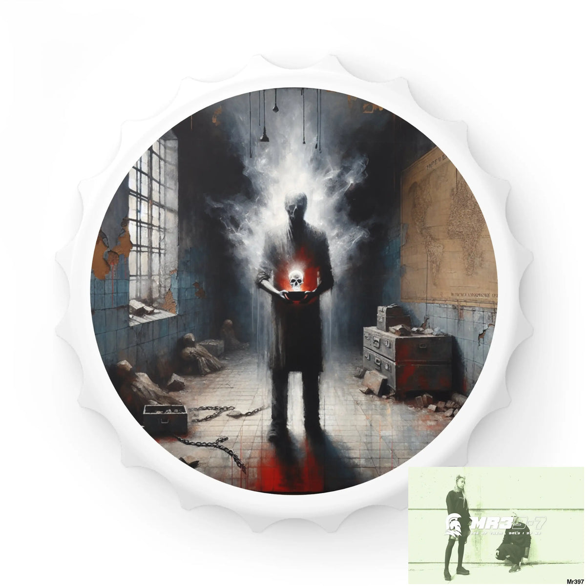 12 years in a vulnerable Adult Abuse Ring assassination hell Banksy Inspired Magnetic Bottle Opener One size / White
