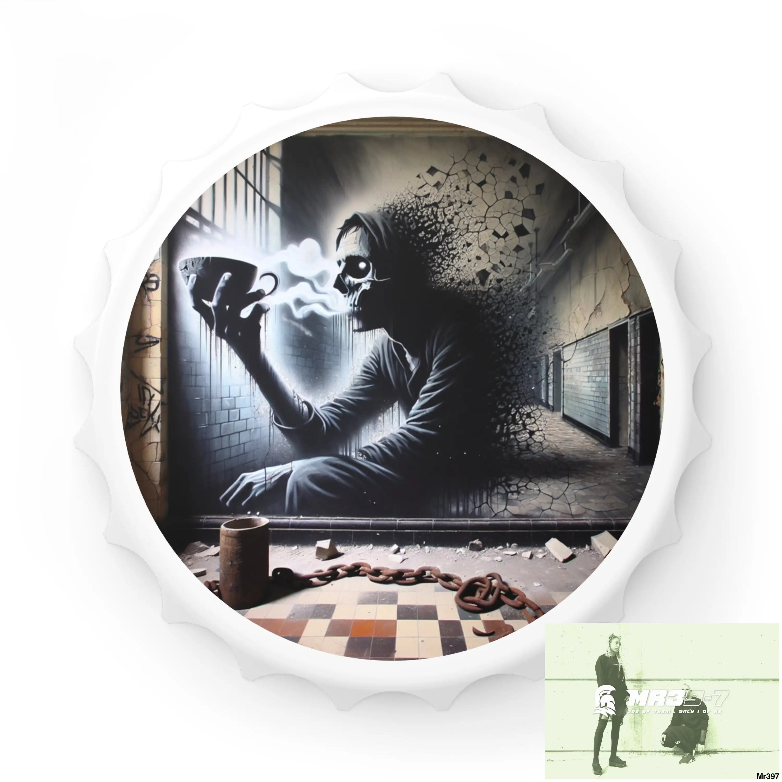12 years in a vulnerable Adult Abuse Ring assassination hell Banksy Inspired Magnetic Bottle Opener One size / White