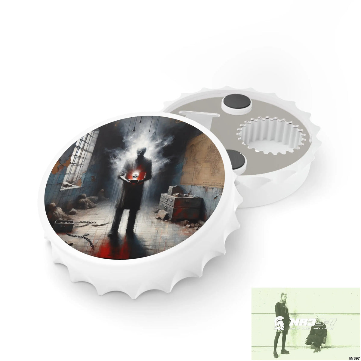12 years in a vulnerable Adult Abuse Ring assassination hell Banksy Inspired Magnetic Bottle Opener One size / White