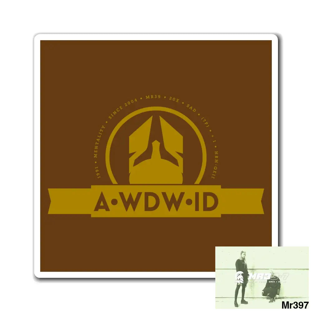 1WDW.ID Vigilante Magnet 4’’ × 4’’ Paper products